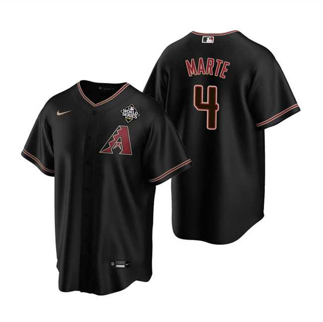 Men's Arizona Diamondbacks #4 Ketel Marte Black 2023 World Series Cool Base Stitched Jersey Dzhi,We sell and wholesale Men's Arizona Diamondbacks #4 Ketel Marte Black 2023 World Series Cool Base Stitched Jersey Dzhi on line form chian!